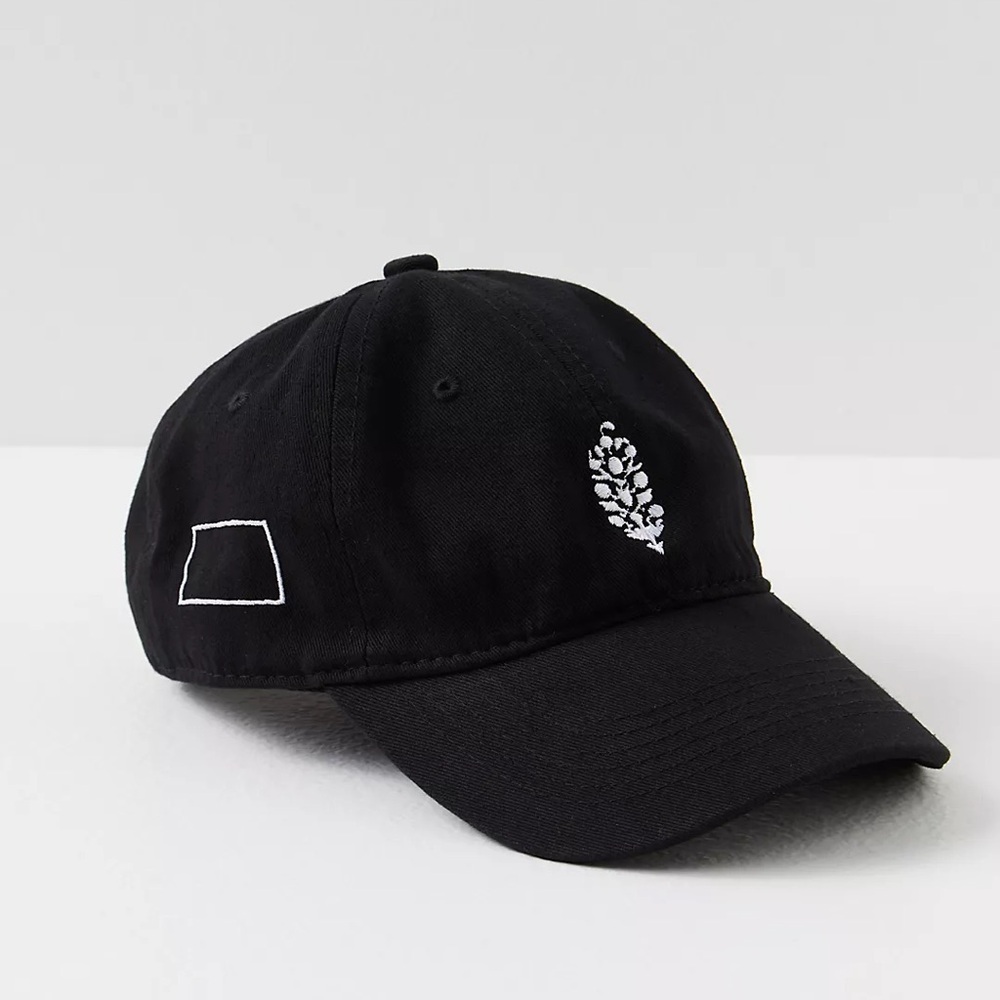 FP Movement by Free People Movement Black Embroidered Cap